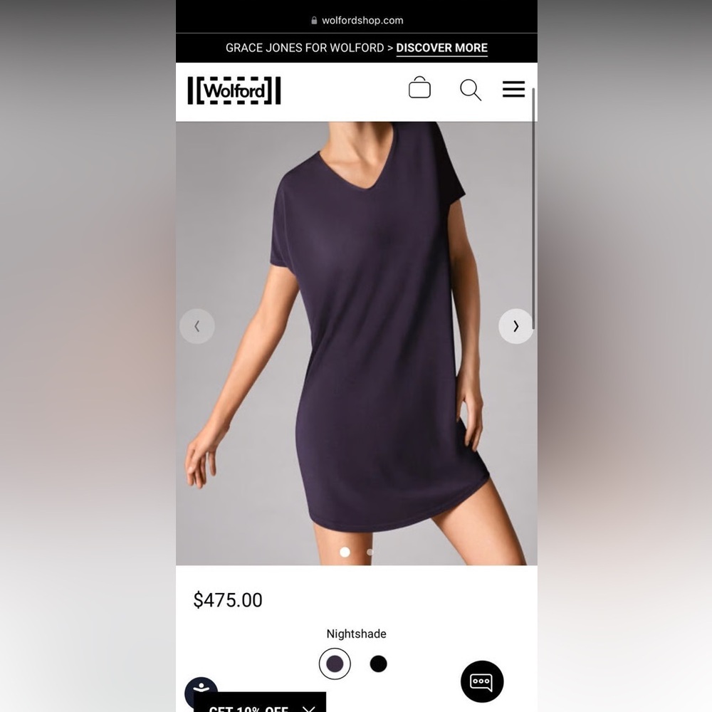 Wolford Crepe Dress in Nightshade, in Just like New Condition